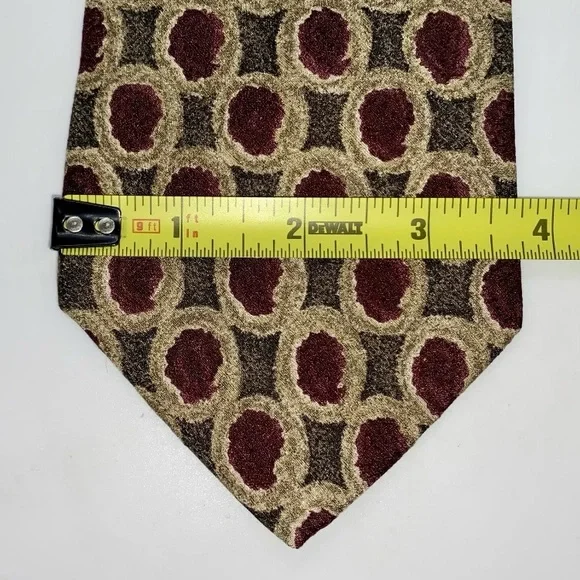 Lamberti Men’s Multicolor 100% Silk Necktie Handmade In Italy 58 x 3.75 inches - Picture 6 of 7